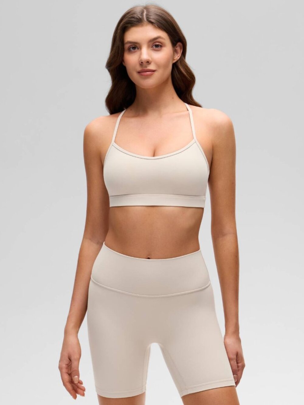 Butterluxe Thin Strap Cross Back Sports Bra